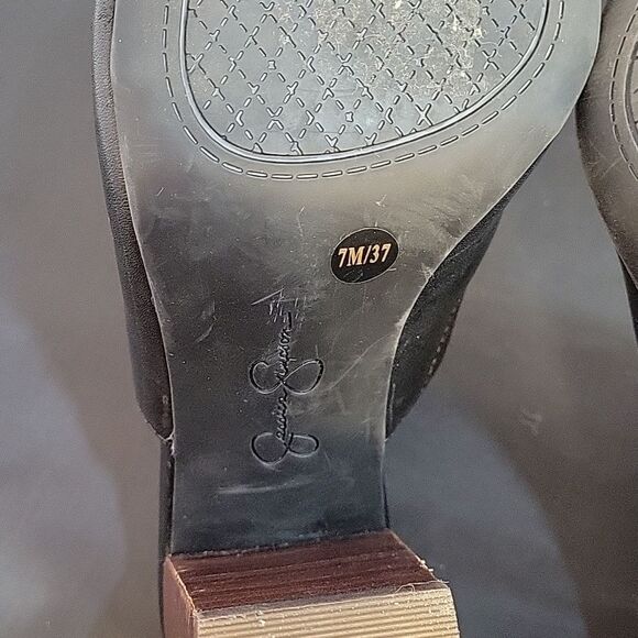 JESSICA SIMPSON PEEP TOE BLOCK HEEL SLIDE MULE SANDAL - Picture 11 of 13